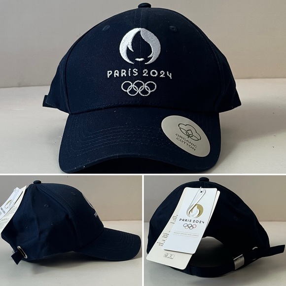 Baseball Cap Paris 2024 Olympics 100% Organic Cotton Adult Unisex - Picture 1 of 11